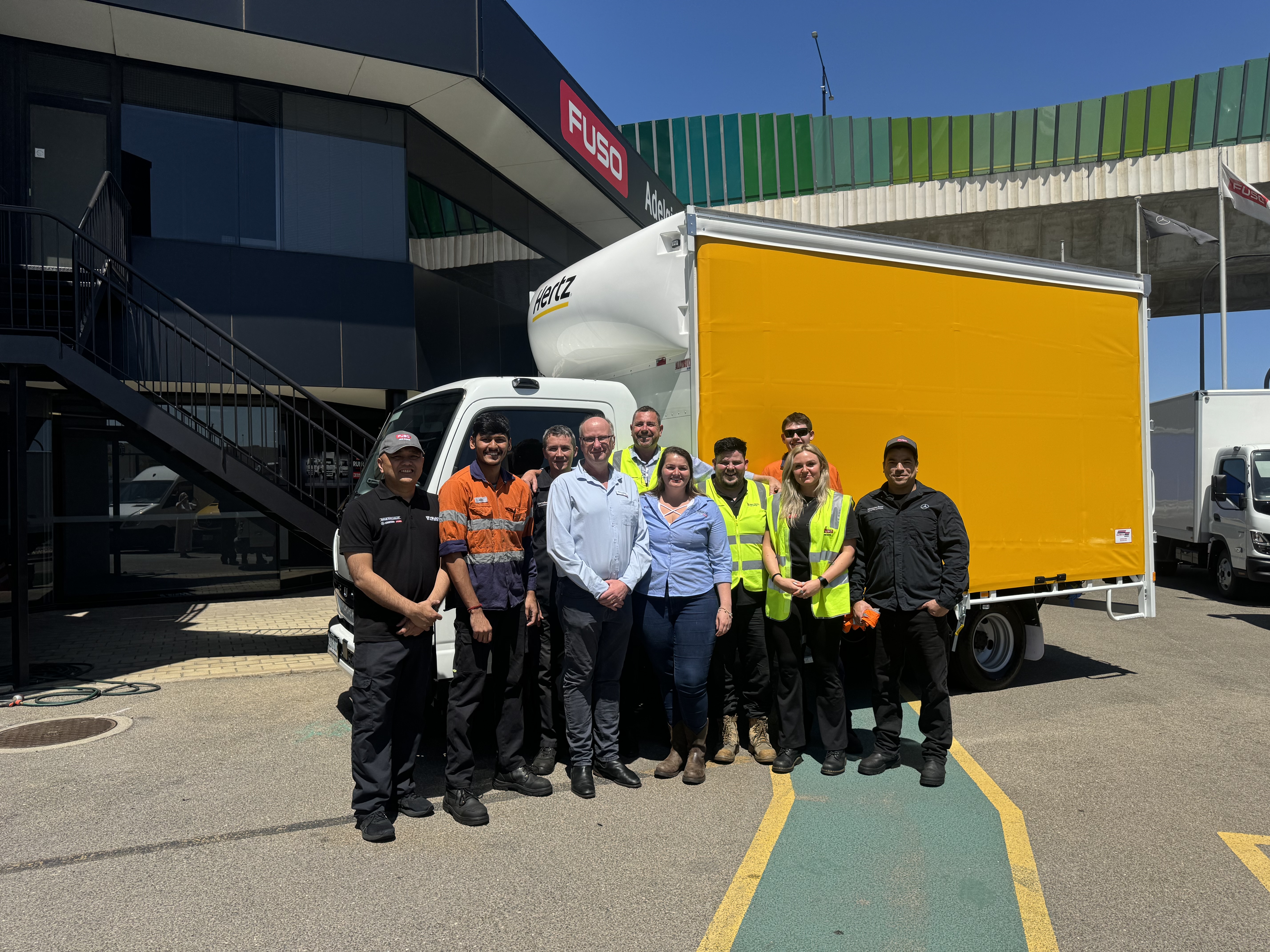 This Fuso was the 1,000th Fuso delivery for our customer Hertz!